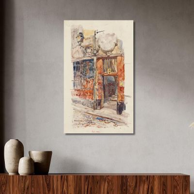 Entrance Staircase B Of The Marché Des Enfants-Rouges In 1907 3Rd Arrondissement Frédéric Houbron fhb8 canvas print 