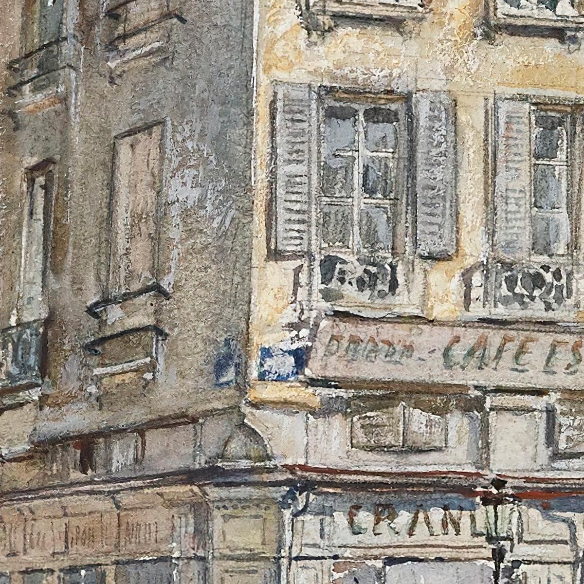 Intersection Of Two Streets In Paris In 1899 Frédéric Houbron fhb9 canvas print