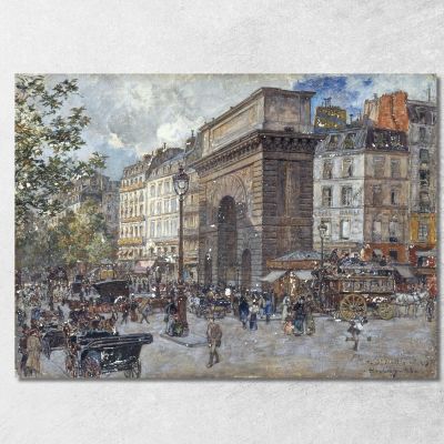 The Porte Saint-Martin Frédéric Houbron fhb13 canvas print 