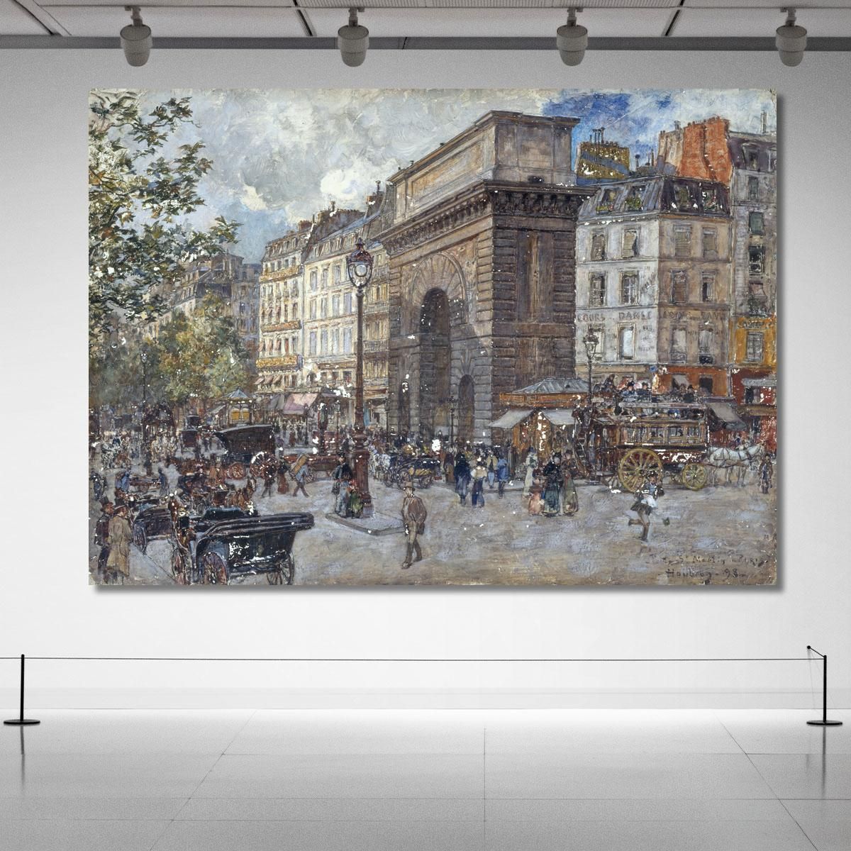 The Porte Saint-Martin Frédéric Houbron fhb13 canvas print 