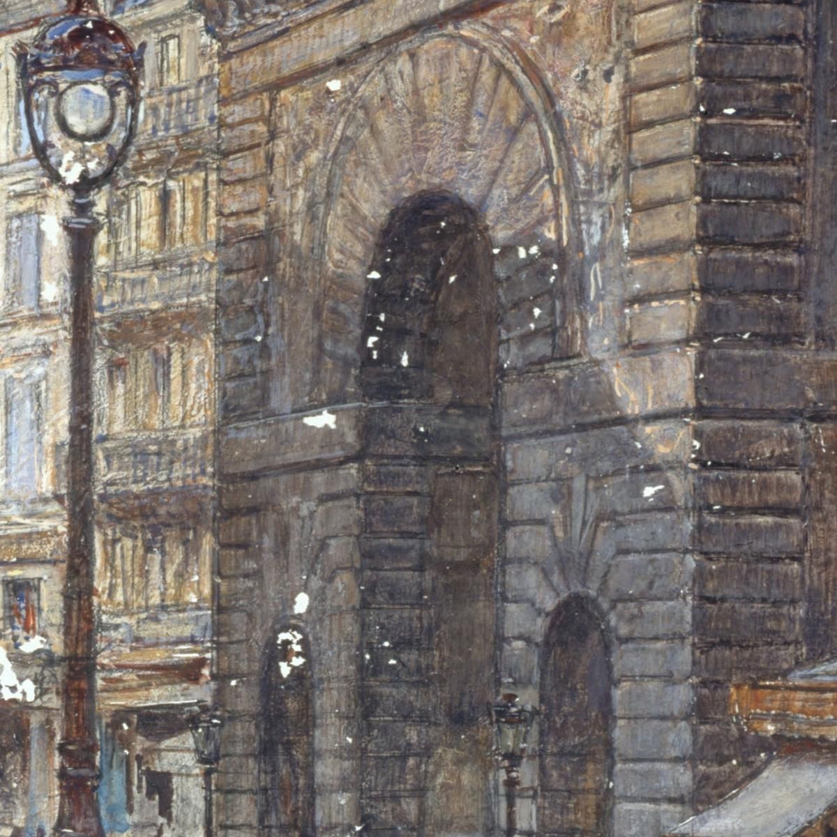 The Porte Saint-Martin Frédéric Houbron fhb13 canvas print