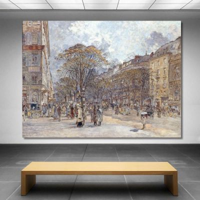 Boulevard Des Italiens Morning View Frédéric Houbron fhb20 canvas print 
