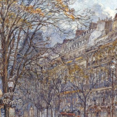 Boulevard Des Italiens Morning View Frédéric Houbron fhb20 canvas print