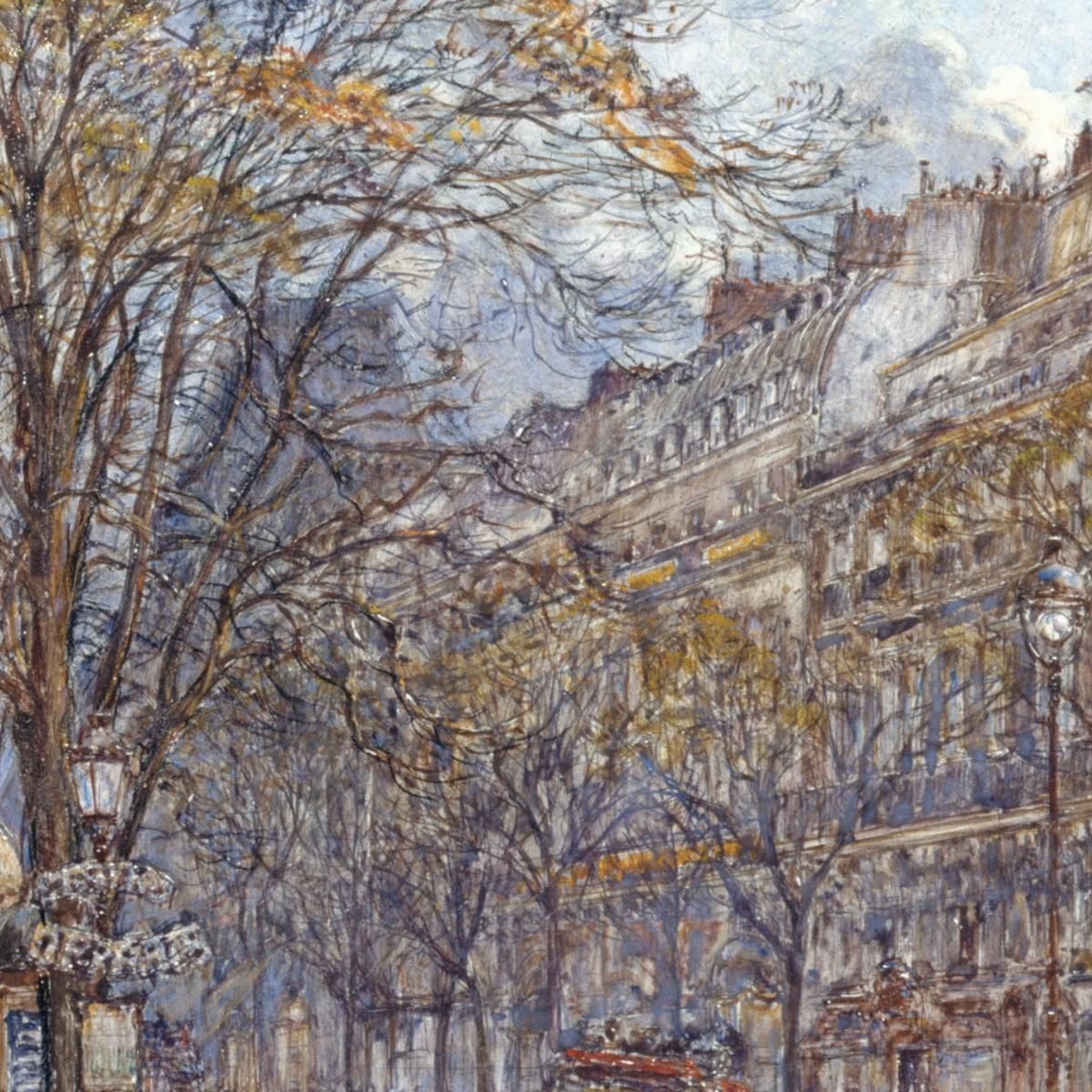 Boulevard Des Italiens Morning View Frédéric Houbron fhb20 canvas print