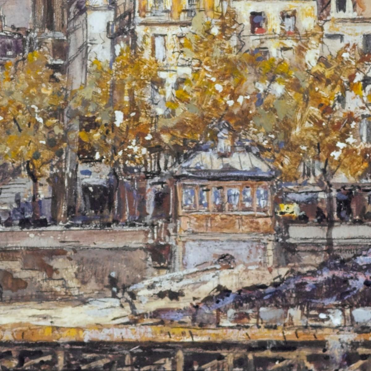 Quai De L'Hôtel-De-Ville And The Saint-Gervais-Saint-Protais Church Frédéric Houbron fhb28 canvas print