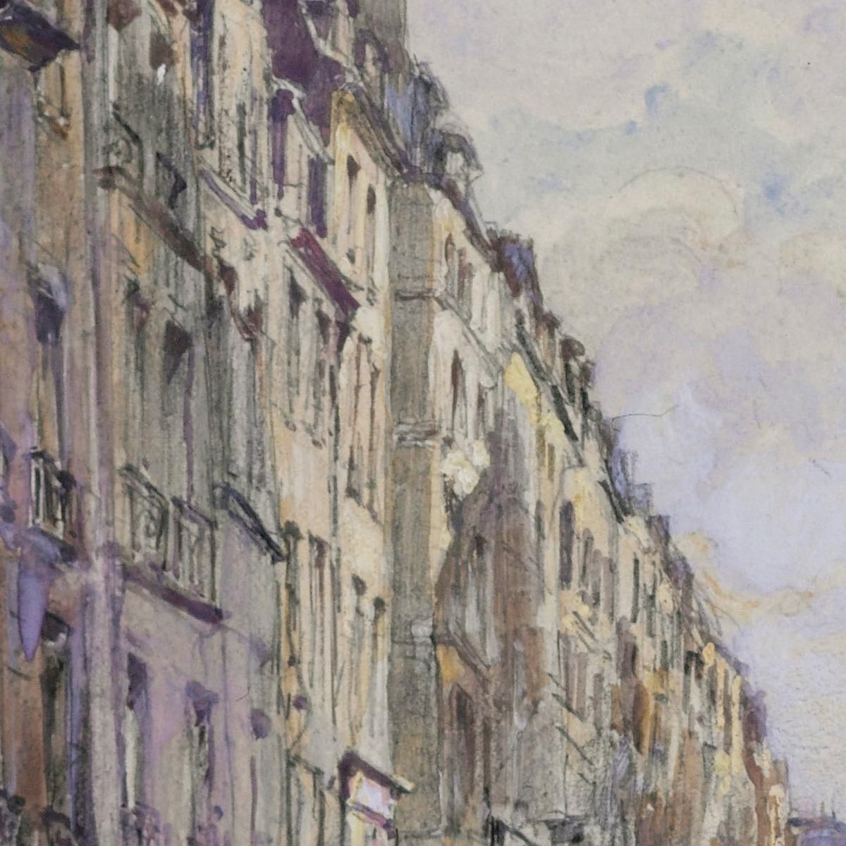 Rue De Bretagne In 1908 3Rd Arrondissement Frédéric Houbron fhb34 canvas print