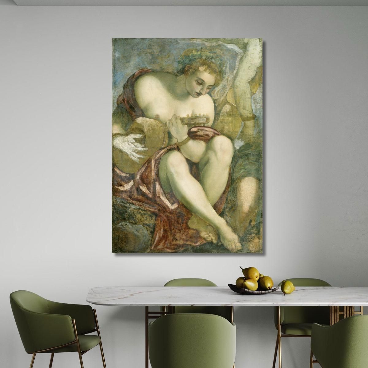 Muse With Lute Jacopo Tintoretto jtn14 canvas print 