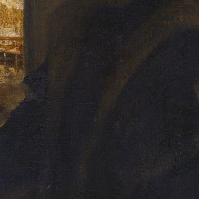 Portrait Of A Man With A Landscape View Jacopo Tintoretto jtn20 canvas print
