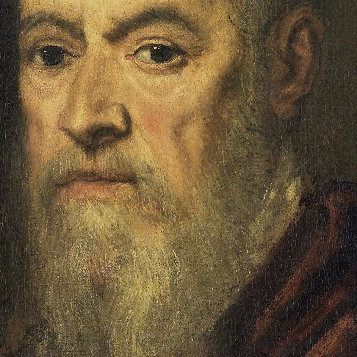 Portrait Of A Man With A Red Cloak Jacopo Tintoretto jtn21 canvas print