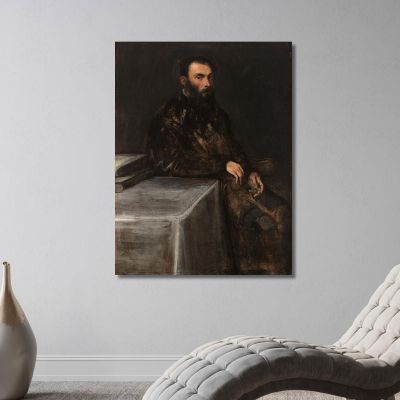 Portrait Of A Man Jacopo Tintoretto, jtn27 ภาพพิมพ์บนผ้าใบแคนวาส