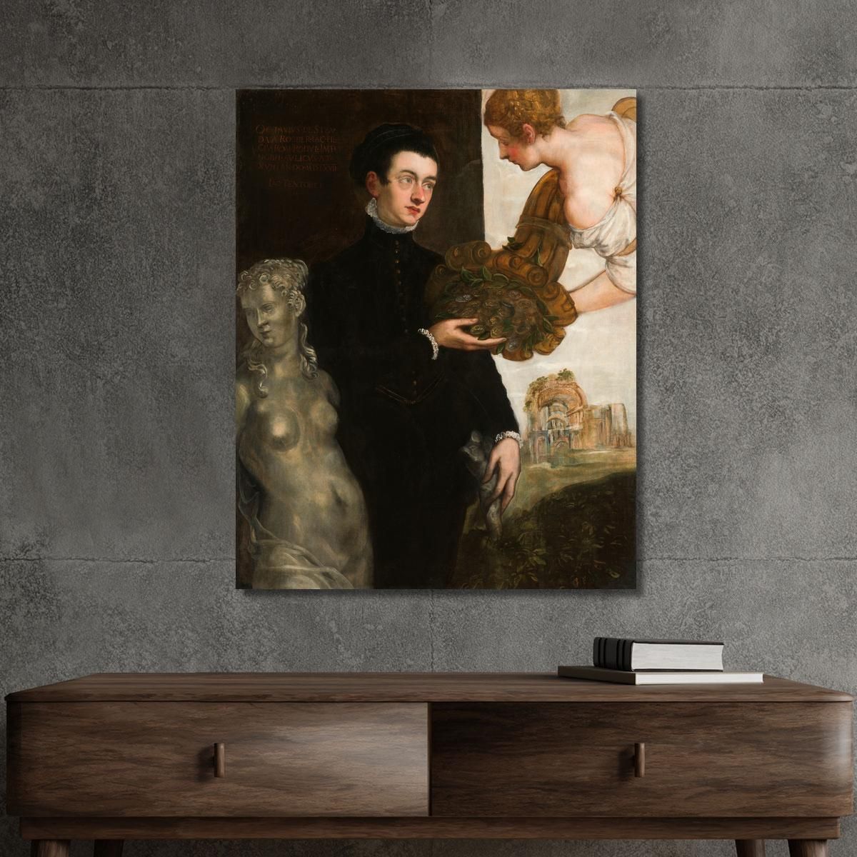 Portrait Of Ottavio Strada Jacopo Tintoretto jtn31 canvas print 