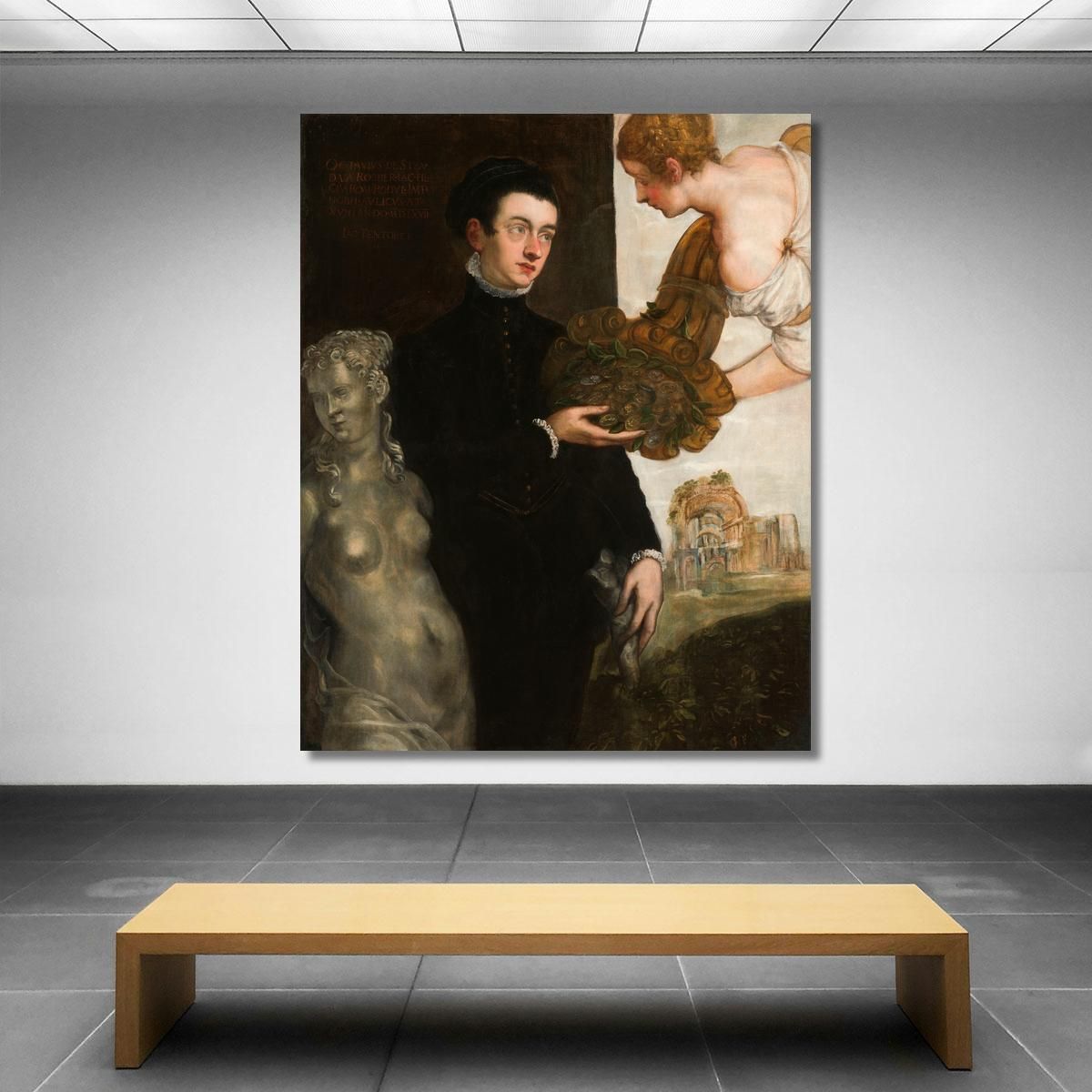 Portrait Of Ottavio Strada Jacopo Tintoretto jtn31 canvas print 