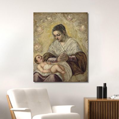 The Madonna Of The Stars Jacopo Tintoretto jtn42 canvas print 
