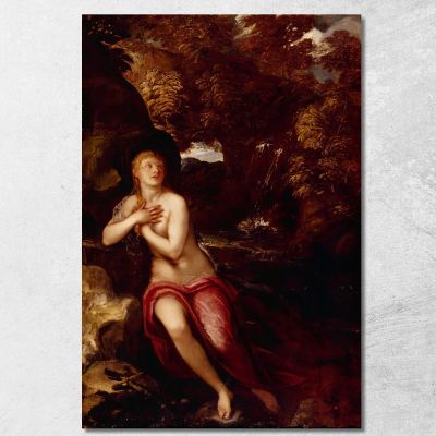 The Magdalene In The Wilderness Jacopo Tintoretto jtn43 canvas print 