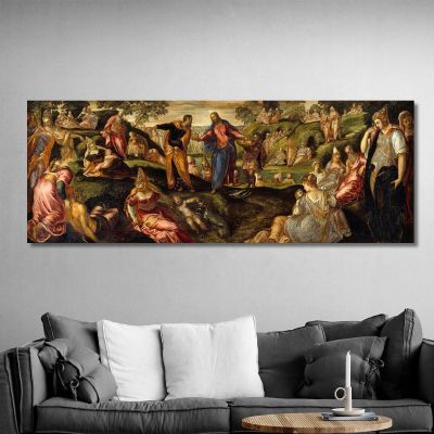 The Miracle Of The Loaves And Fishes Jacopo Tintoretto jtn44 canvas print 