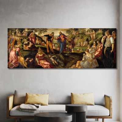 The Miracle Of The Loaves And Fishes Jacopo Tintoretto jtn44 canvas print 