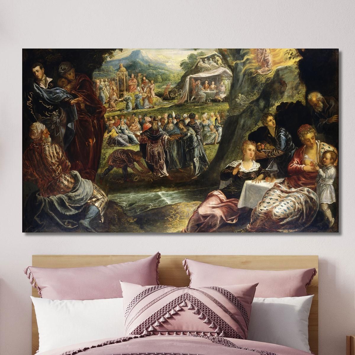 The Worship Of The Golden Calf Jacopo Tintoretto jtn46 canvas print 