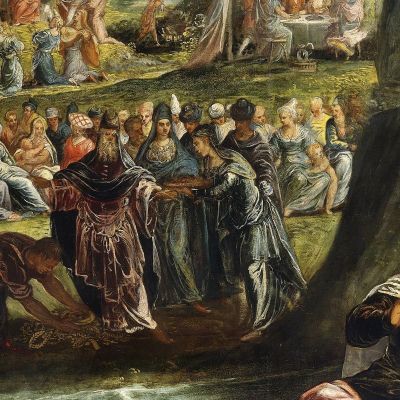 The Worship Of The Golden Calf Jacopo Tintoretto jtn46 canvas print