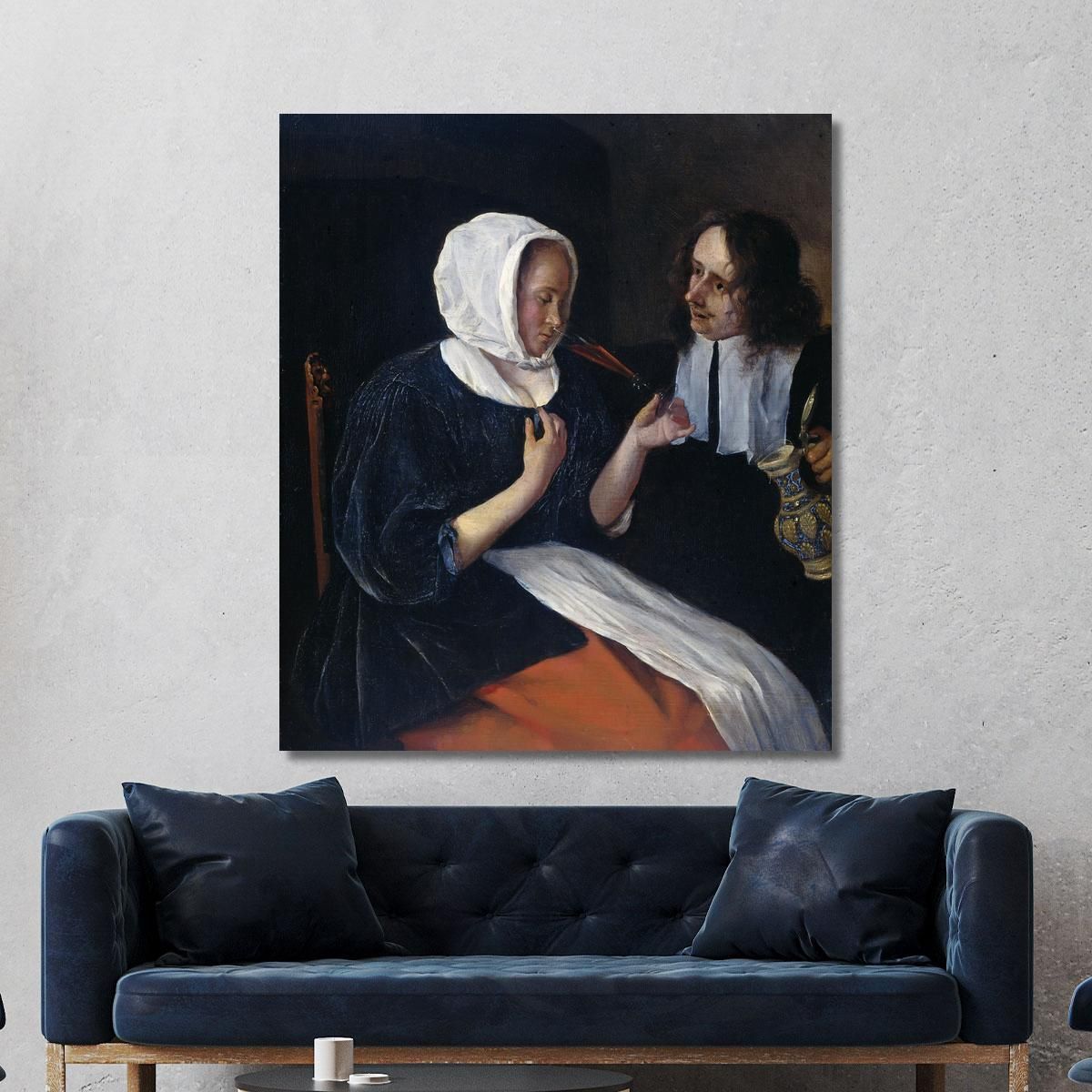 A Couple Drinking Jan Steen jsn1 canvas print 