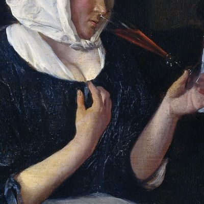 A Couple Drinking Jan Steen jsn1 canvas print