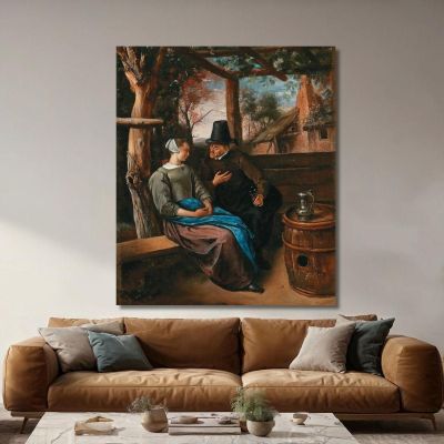 A Suitor With A Young Woman Jan Steen jsn8 canvas print 