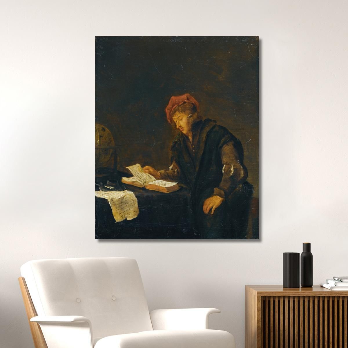 A Youth Reading Jan Steen jsn12 canvas print 