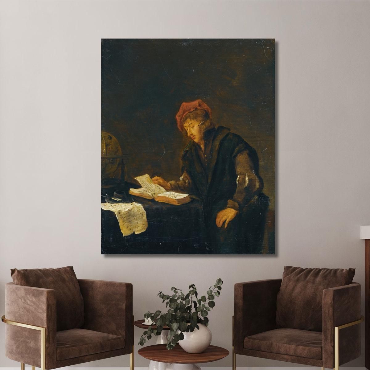A Youth Reading Jan Steen jsn12 canvas print 