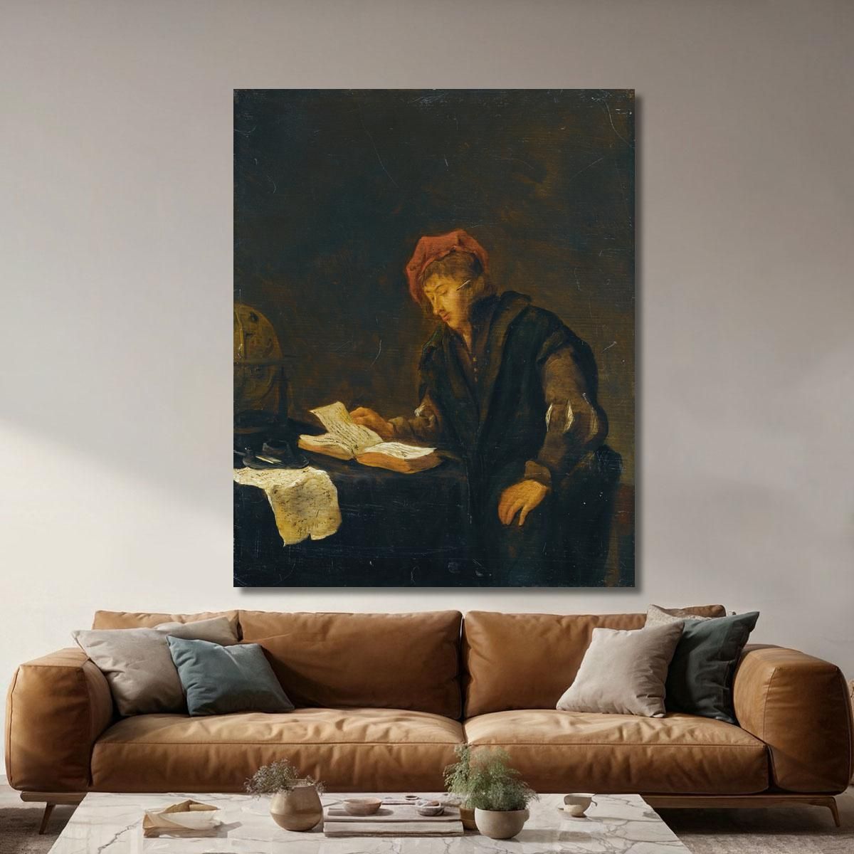 A Youth Reading Jan Steen jsn12 canvas print 