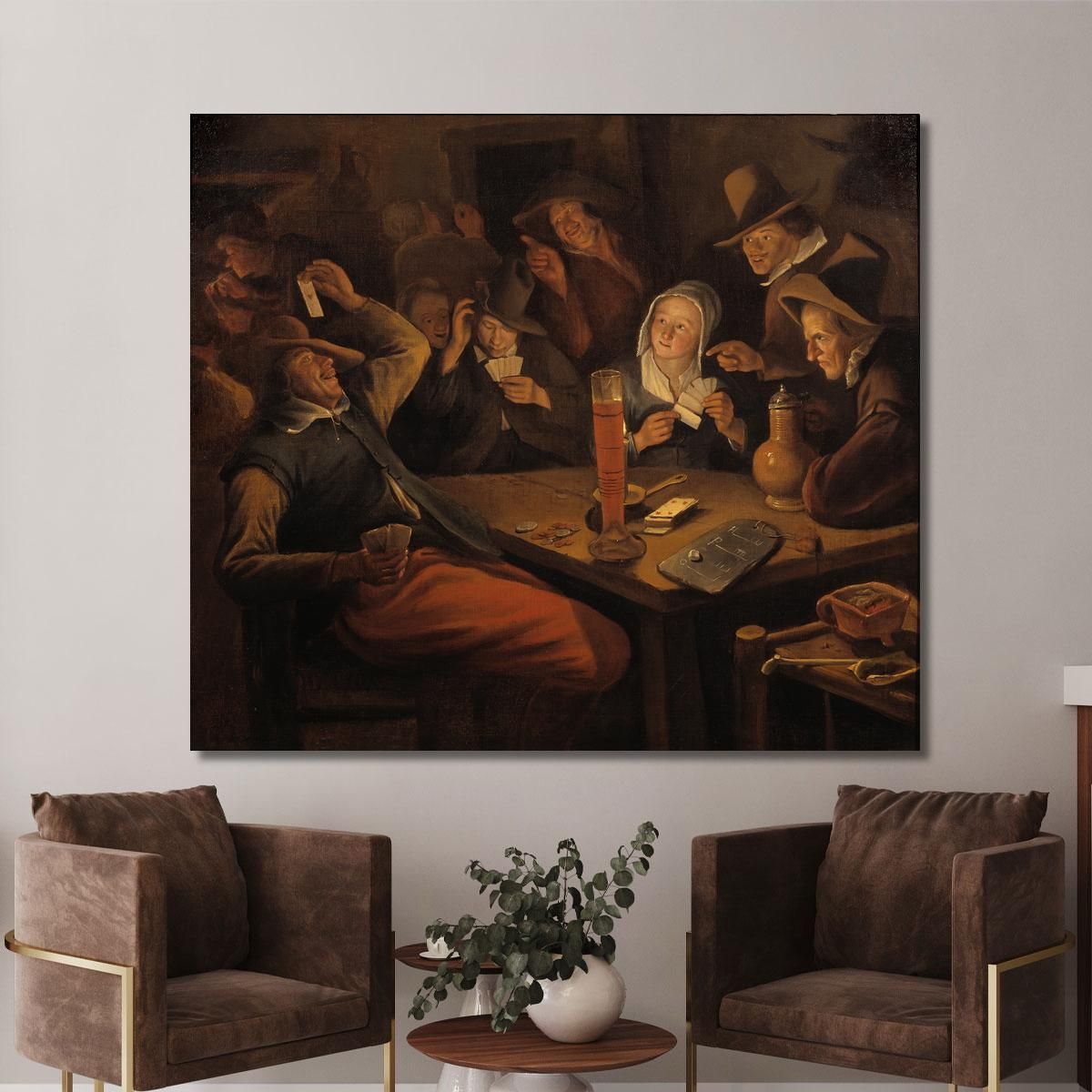 Ace Of Hearts Jan Steen jsn13 canvas print 