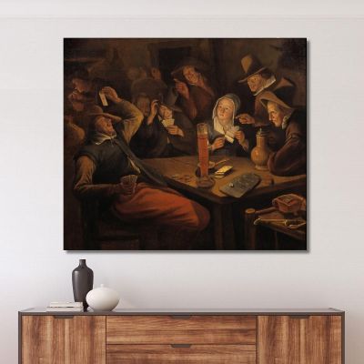 Ace Of Hearts Jan Steen jsn13 canvas print 