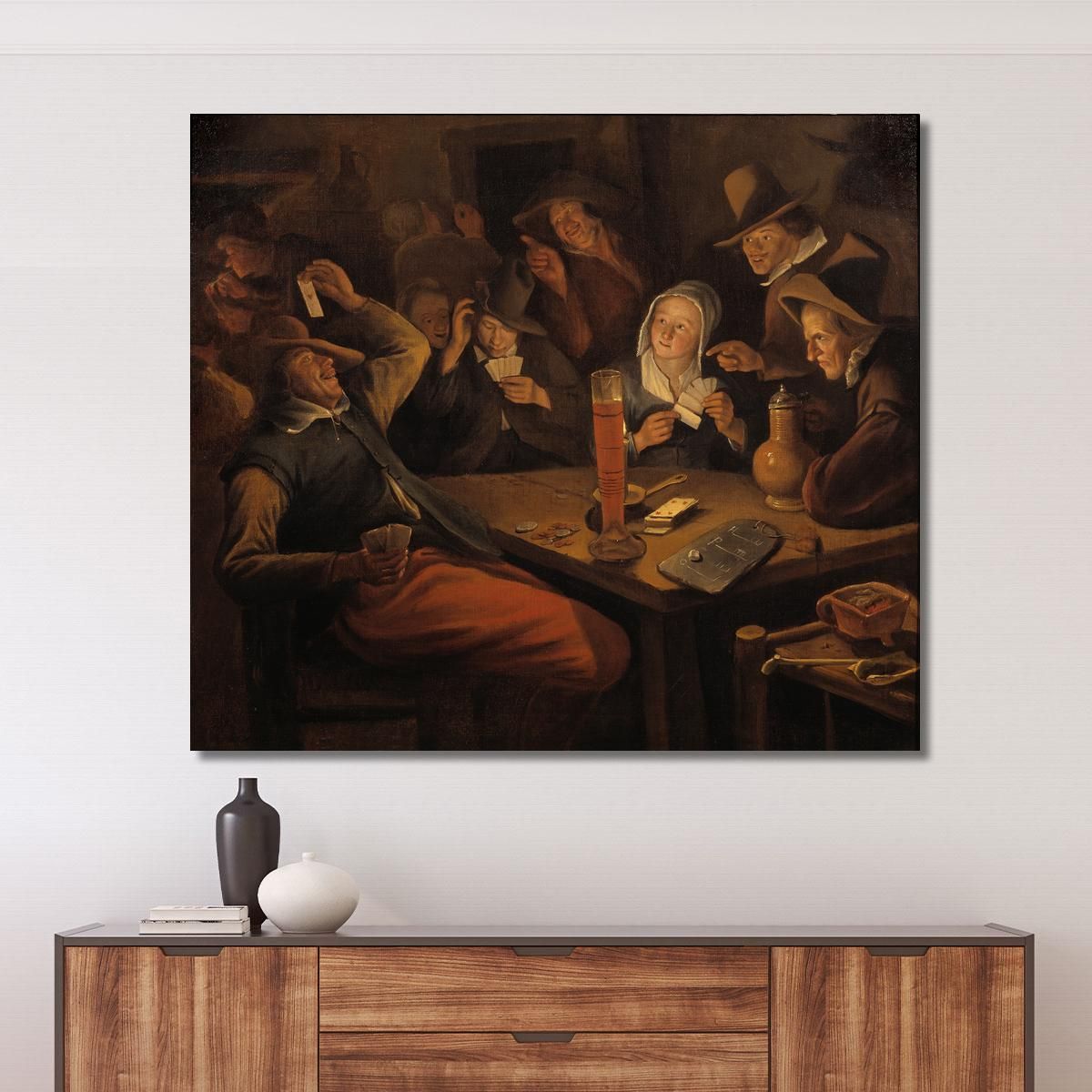 Ace Of Hearts Jan Steen jsn13 canvas print 