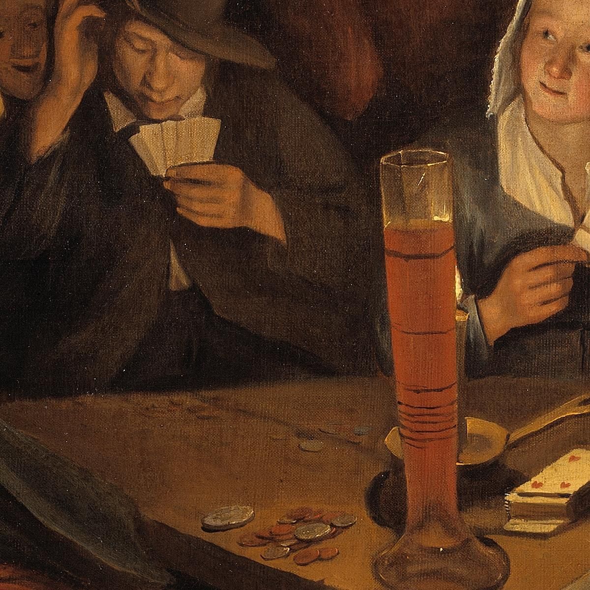 Ace Of Hearts Jan Steen jsn13 canvas print