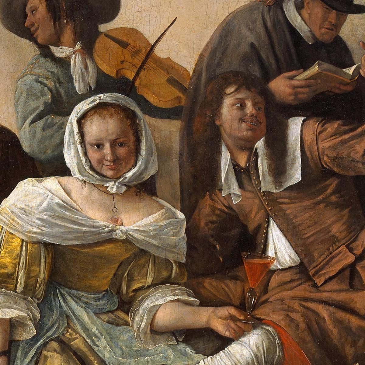 Beware Of Luxury In Weelde Siet Toe Jan Steen jsn19 canvas print