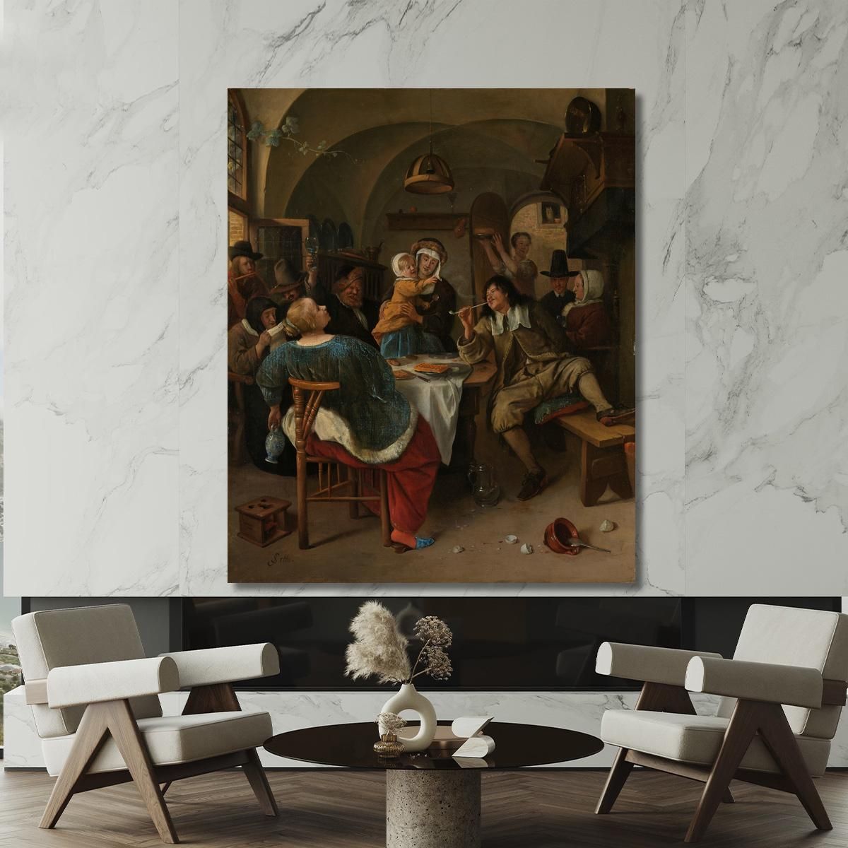 Family Scene Jan Steen jsn26 canvas print 