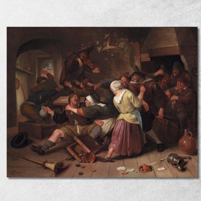Gamblers Quarreling Jan Steen jsn29 canvas print 