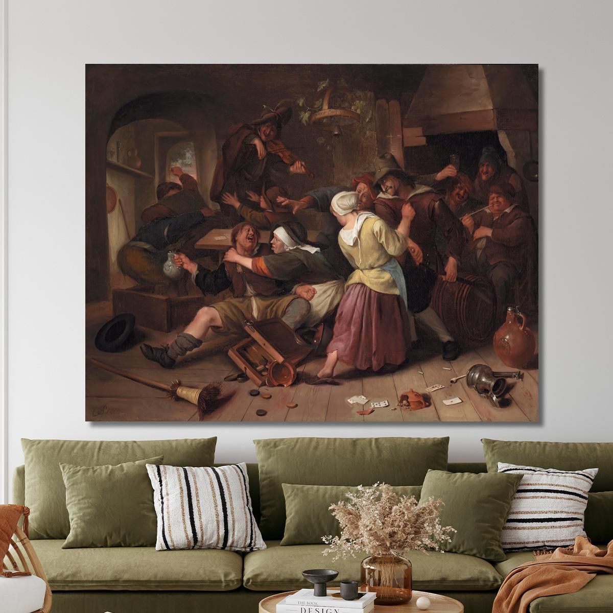 Gamblers Quarreling Jan Steen jsn29 canvas print 