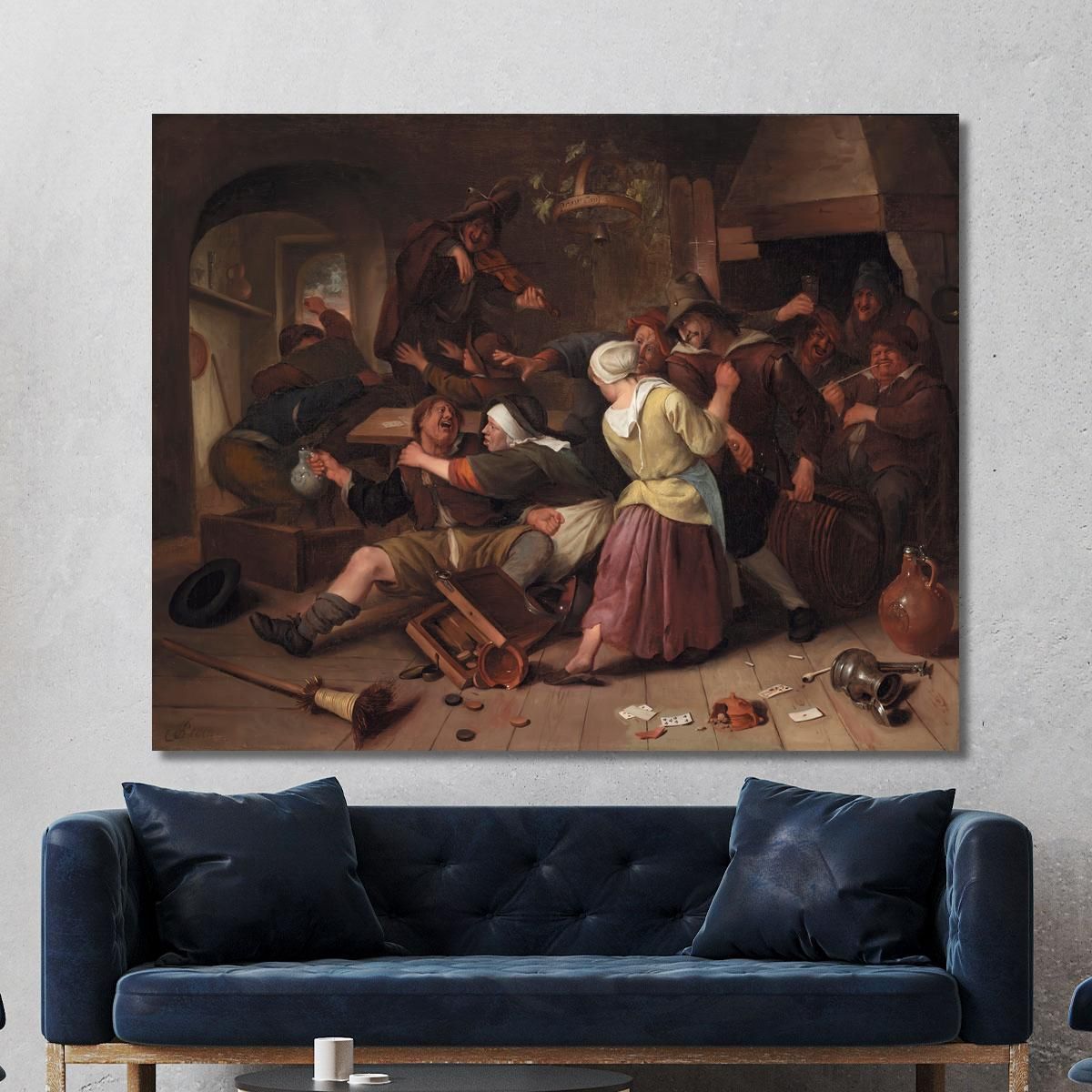 Gamblers Quarreling Jan Steen jsn29 canvas print 