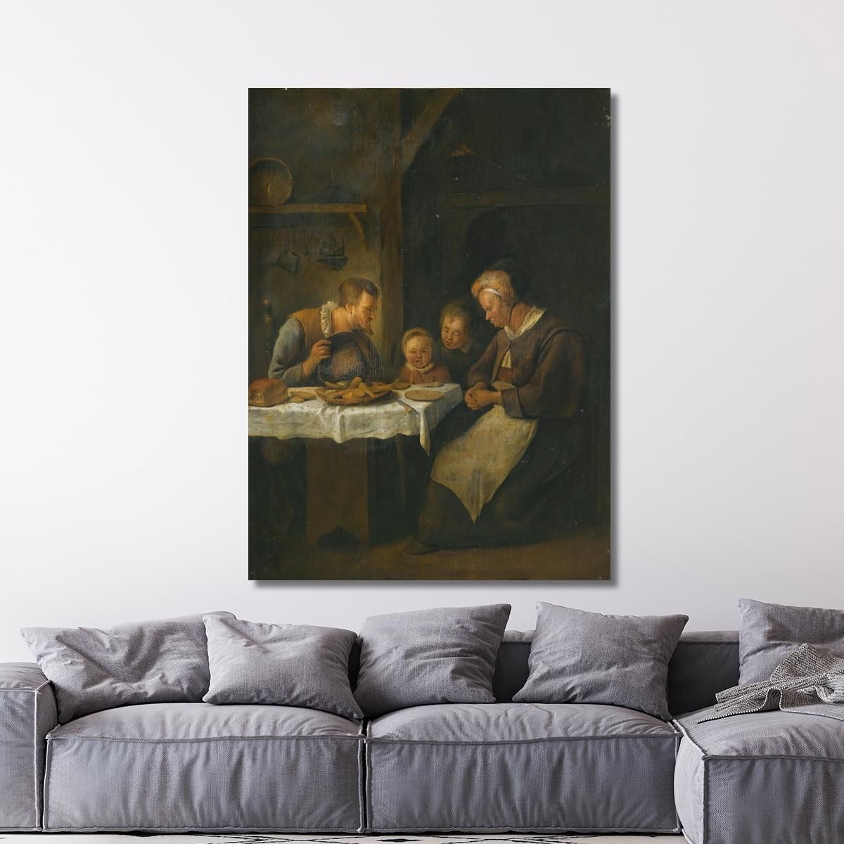 Grace Before A Meal Jan Steen jsn31 canvas print 