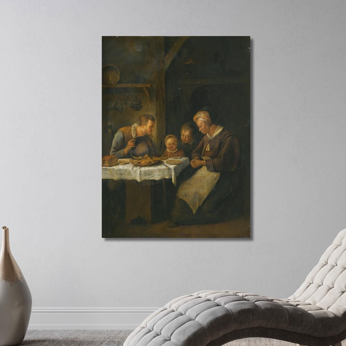 Grace Before A Meal Jan Steen jsn31 canvas print 