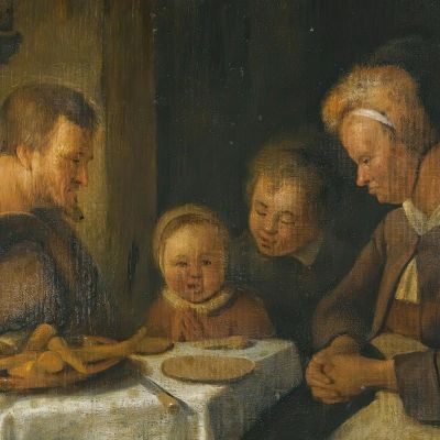 Grace Before A Meal Jan Steen jsn31 canvas print