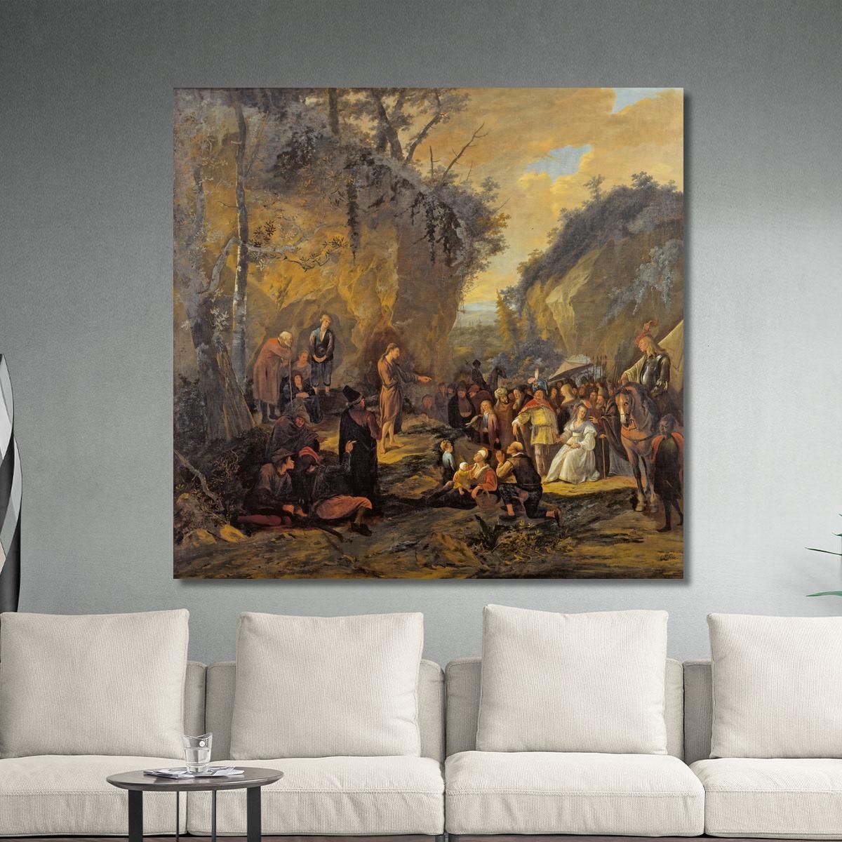 John The Baptist Preaching Jan Steen jsn35 canvas print 