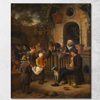 Le Petit Queteur Jan Steen jsn36 canvas print 