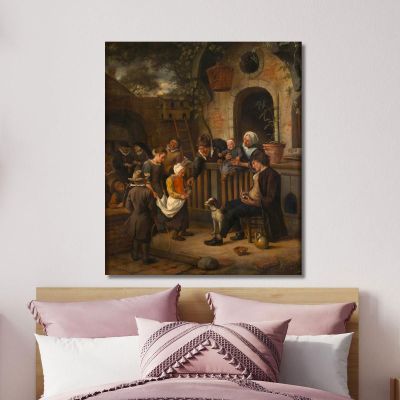 Le Petit Queteur Jan Steen jsn36 canvas print 