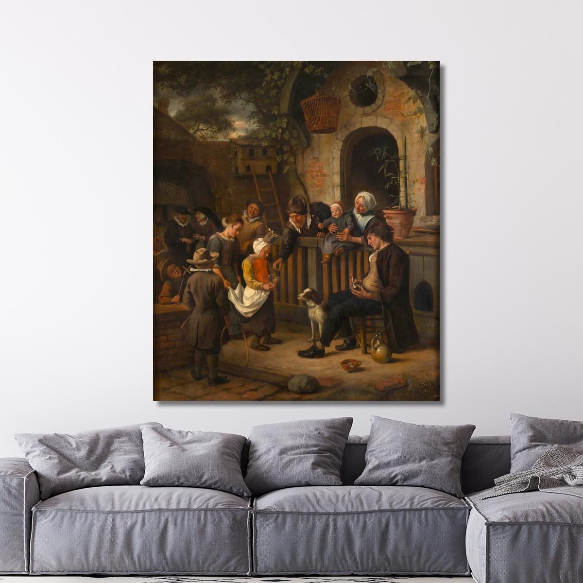 Le Petit Queteur Jan Steen jsn36 canvas print 