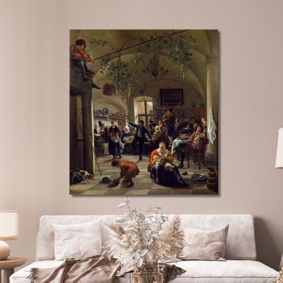 Merrymaking In A Tavern Jan Steen jsn38 canvas print 