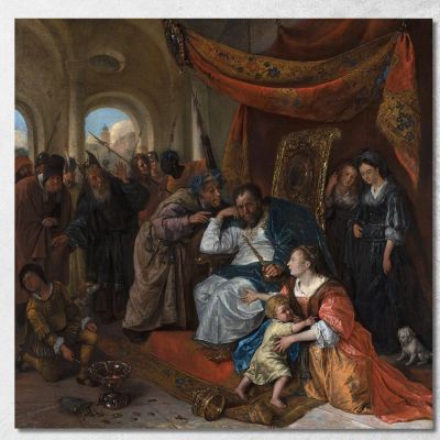 Moses And Pharaoh'S Crown Jan Steen jsn39 canvas print 
