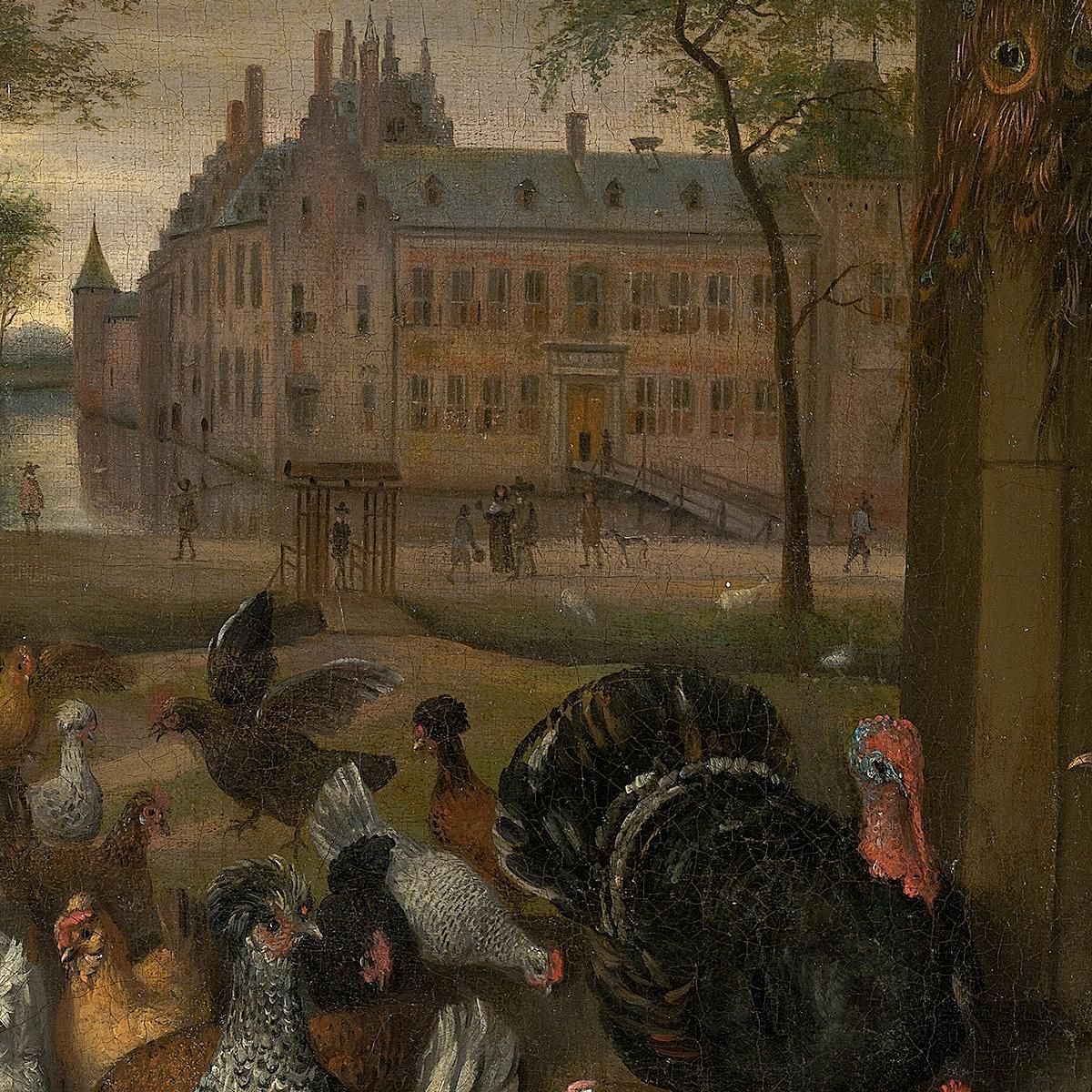 Portrait Of Jacoba Maria Van Wassenaer 1654-1683 Known As The Poultry Yard' Jan Steen jsn44 canvas print