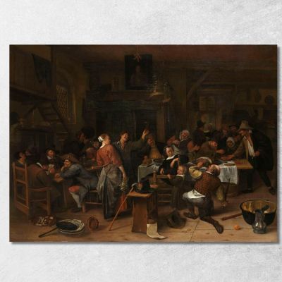 Prince'S Day Jan Steen jsn45 canvas print 