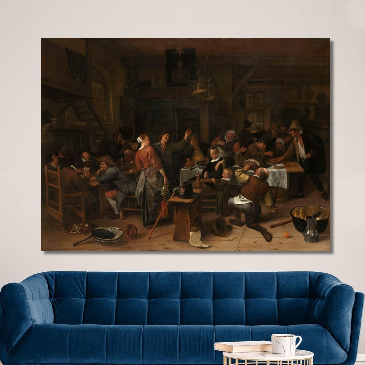 Prince'S Day Jan Steen jsn45 canvas print 