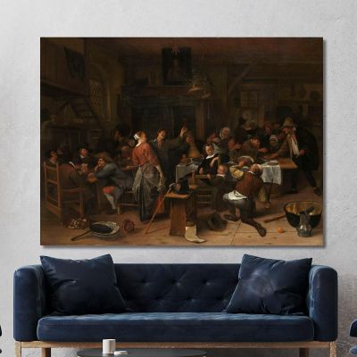 Prince'S Day Jan Steen jsn45 canvas print 